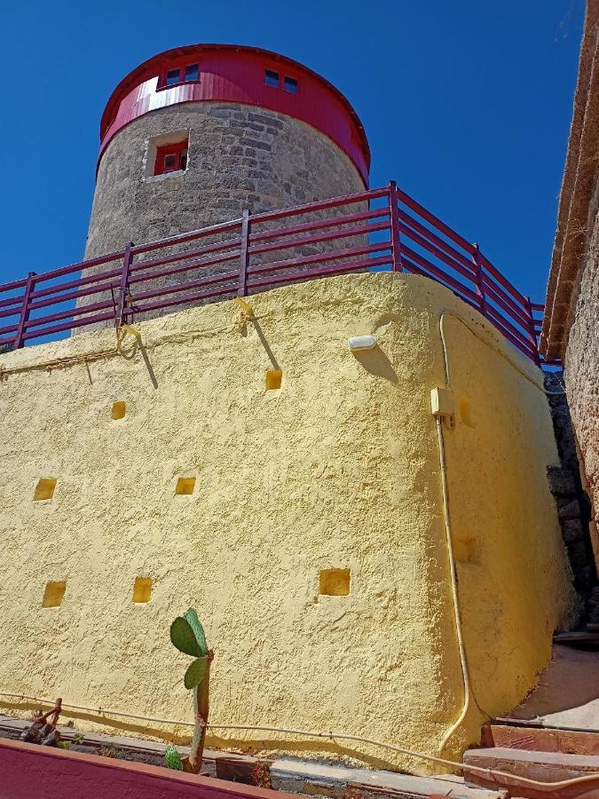 A Medieval Windmill Tower With Magnificent View Rhodes City Luaran gambar